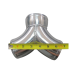 Aluminum Y Pipe Dual 3" to 3.5" Air Intake Twin Turbo Intercooler Piping