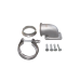 2.5" Vband T3 Turbo Stainless 90 Degree Elbow Adapter Flange Tube 304 SS Cast + Clamp 2.5" Vband T3 Turbo Stainless 90 Degree Elbow Adapter Flange Tube 304 SS Cast + Clamp