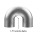 2" OD Cast 304 Stainless Steel Pipe Tube 180 Degree U Elbow Tight Radius  2" OD Cast 304 Stainless Steel Pipe Tube 180 Degree U Elbow Tight Radius