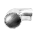 Polished Cast Aluminum 90 Degree 3"-2.5" O.D. Reducer Elbow Pipe Tube Polished Cast Aluminum 90 Degree 3"-2.5" O.D. Reducer Elbow Pipe Tube