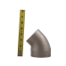 3.5"-3" O.D. Cast 304 Stainless Steel 45 Degree Reducer Elbow Pipe Tube 3.5"-3" O.D. Cast 304 Stainless Steel 45 Degree Reducer Elbow Pipe Tube