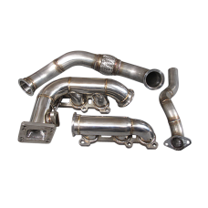 Turbo Manifold Header + Dump Tube For Toyota 95-04 Tacoma 5VZFE 5VZ
