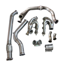 Single Turbo Manifold Downpipe For 240SX S13 S14 LS1 LSx Engine Swap T4