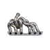 Stainless Steel  T4 Turbo Manifold + Downpipe For 98-05 Lexus IS300 2JZ-GE NA-T Stainless Steel  T4 Turbo Manifold + Downpipe For 98-05 Lexus IS300 2JZ-GE NA-T