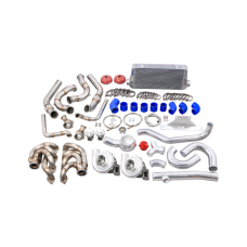Twin Turbo Manifold Intercooler For 67-72 Chevy C10 Truck BBC Big Block 396 402 427 454